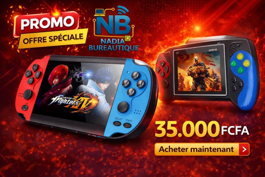 PROMO OFFRE SPÉCIALE — Console de jeu 35 000 FCFA - NADIA BUREAUTIQUE